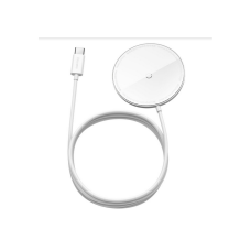Бездротовий зарядний пристрій Baseus Simple mini Magnetic 15W білий