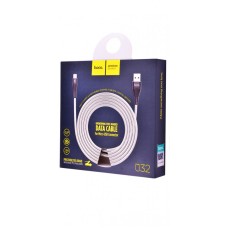 Кабель USB Hoco U32 Steel Braided microUSB 2.4A 1.2m чорний