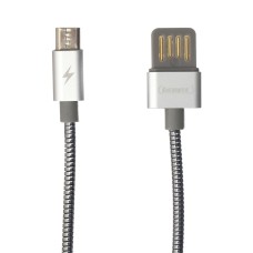 Кабель USB Remax RC-080 Serpent microUSB 1m сталевий