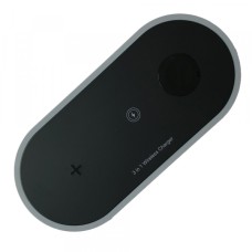 Зарядний пристрій 3 IN1 WIRERLESS CHARGER 15W Black-gray