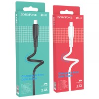 Кабель BOROFONE BX48 charging data для Micro 2.4A/1m white