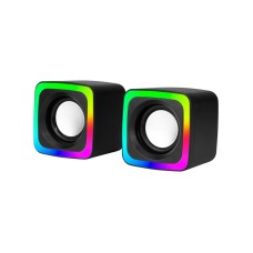Комп'ютерна колонка XTRIKE ME SK-201 Wired Speaker RGB 6W Black