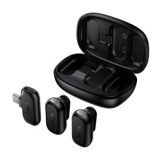Бездротовий мікрофон HOCO L26 Smart AI noise reduction wireless microphone Type-C 2 мікрофона Black