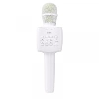 Портативна колонка-мікрофон HOCO BK5 Cantando karaoke microphone BT 5.0 White
