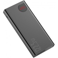 Повербанк портативний акумулятор Power bank Baseus Adaman Metal 22.5W 20000 mAh Black (PPAD000101)