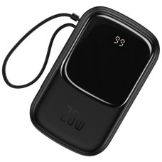 Повербанк портативний акумулятор Power bank Baseus Qpow (With lightning Cable) 20000 mAh Black PPQD060201
