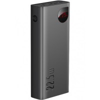 Повербанк портативний акумулятор Power bank Baseus Adaman Metal Digital Display 22.5W 30000 mAh Black