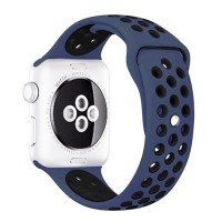 Ремінець для Apple Watch Sport Nike+ 38mm / 40mm / 41mm синьо-чорний