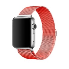 Ремінець для Apple Watch Milanese Loop 42mm/44mm/45mm червоний