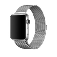 Ремінець для Apple Watch Milanese Loop 42mm / 44mm / 45mm сріблястий