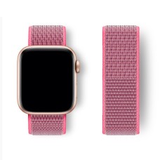 Нейлоновий ремінець Nylon loop 42mm/44mm/45mm для Apple Watch (Hot Pink)
