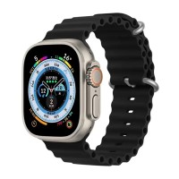 Ремінець для Apple Watch 42/44/45/49 mm Ocean Band black