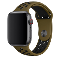Ремешок для Apple Watch Sport Nike+ 38mm / 40mm / 41mm темно-зеленый черный