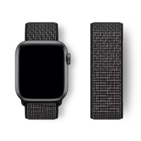 Нейлоновий ремінець Nylon loop 42mm/44mm/45mm для Apple Watch (Reflector Black)