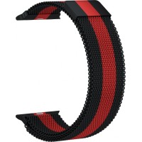 Ремінець Milanese Loop Black/Red для Apple Watch 38mm / 40mm / 41mm