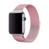 Ремінець для Apple Watch Milanese Loop 42mm/44mm/45mm рожевий