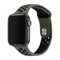 Ремешок для Apple Watch Sport Nike+ 38mm / 40mm / 41mm темно-оливковый / черный