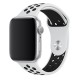 Силіконовий ремінець Nike 42mm/44mm/45mm для Apple Watch (Білий з чорним)
