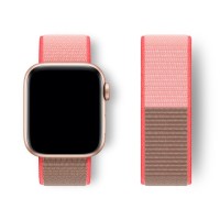 Нейлоновий ремінець Nylon loop 42mm/44mm/45mm для Apple Watch (Neon Pink)