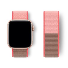 Нейлоновий ремінець Nylon loop 42mm/44mm/45mm для Apple Watch (Neon Pink)