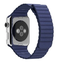Ремінці Apple Watch Leather Loop Magnet 38mm / 40mm / 41mm Темно-Синій