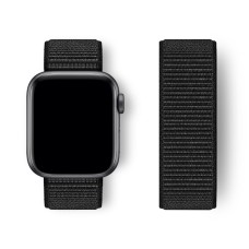 Нейлоновий ремінець Nylon loop 42mm/44mm/45mm для Apple Watch (Dark Black)