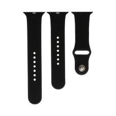 Ремінець для Apple Watch 42mm/44mm/45mm Band Silikone Two - Piece чорний