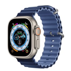 Ремінець для Apple Watch 38mm / 40mm / 41mm Ocean Band dark navy blue+light navy blue