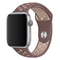 Силіконовий ремінець Nike 42mm/44mm/45mm для Apple Watch (Шоколадний)