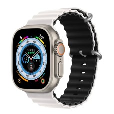 Ремінець для Apple Watch 38mm / 40mm / 41mm Ocean Band white black