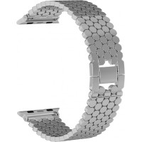 Ремінці Apple Watch Stainless Luxury Steel 42mm / 44mm / 45mm ( Сріблястий / Silver )