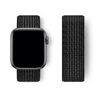 Нейлоновий ремінець Nylon loop 42mm/44mm/45mm для Apple Watch (Black-White)