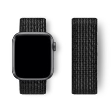 Нейлоновий ремінець Nylon loop 42mm/44mm/45mm для Apple Watch (Black-White)