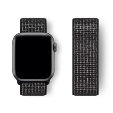 Нейлоновий ремінець Nylon loop 38mm/40mm/41mm для Apple Watch (Reflector Black)