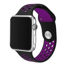 Ремінець для Apple Watch Sport Nike+ 38mm / 40mm / 41mm чорно-фіолетовий