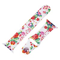 Ремінець Sport Band для Apple Watch 42mm / 44mm / 45mm white flowers