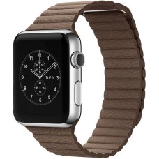 Ремінці Apple Watch Leather Loop Magnet 38mm / 40mm / 41mm Коричневий