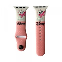 Ремінці Apple Watch Silicone DISNEY 38mm / 40mm / 41mm Kitty Marie Pink