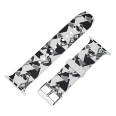 Ремінець Geometry style для Apple Watch 42mm / 44mm / 45mm black white triangle