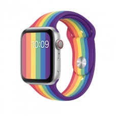 Силіконовий ремінець Триколірний 38mm/40mm/41mm для Apple Watch Pride Edition
