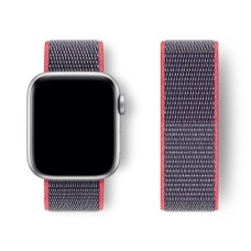Нейлоновий ремінець Nylon loop 42mm/44mm/45mm для Apple Watch (Electric Pink)