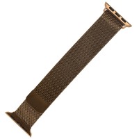 Ремінець для Apple Watch Milanese Loop 42mm / 44mm / 45mm червоно-золотистий