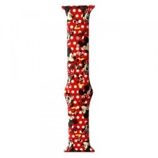 Ремінці Apple Watch Silicone DISNEY 38mm / 40mm / 41mm Mickey Mouse Red