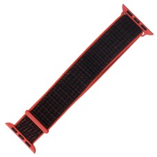 Ремінець для Apple Watch Nylon Loop 38mm/40mm/41mm червоно-чорний