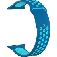 Силіконовий ремінець Nike 38mm/40mm/41mm для Apple Watch (Синьо-блакитний)