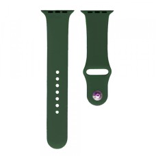 Ремінець Apple Watch Silicone 42mm / 44mm / 45mm S (57 New) Dark green