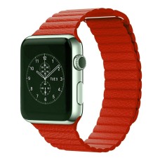 Ремінці Apple Watch Leather Loop Magnet 38mm / 40mm / 41mm Помаранчевий