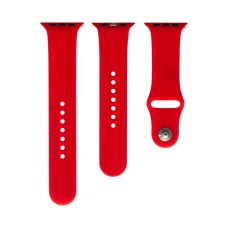Ремінець для Apple Watch 42mm/44mm/45mm Band Silikone Two - Piece червоний