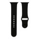 Ремінець Apple Watch Silicone 42mm / 44mm / 45mm S (18) Black