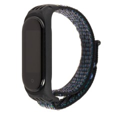 Ремінець для Xiaomi Mi Band 5 Nylon black/blue